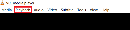قائمة VLC العلوية