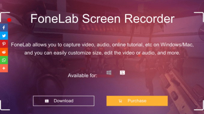 FoneLab ekrano įrašymo įrenginys