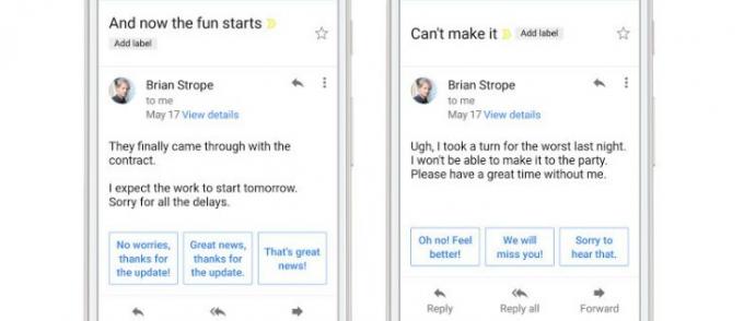 Gmail-ის კონტექსტური Smart Reply AI მოდის Facebook-ზე, WhatsApp-სა და Twitter-ზე - აი, როგორ მიიღოთ იგი