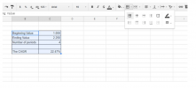 Как добавить формулу CAGR в электронные таблицы Google Sheets