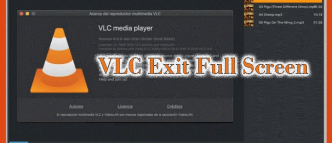 Kaip išeiti iš viso ekrano VLC