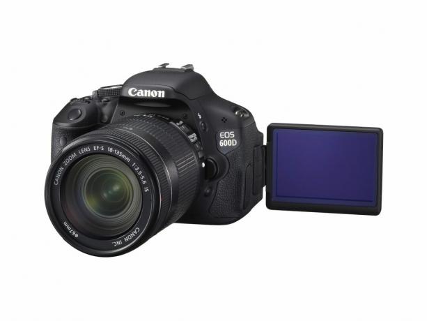Canon EOS 600D - layar keluar