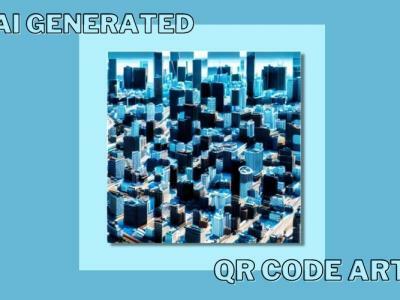 Odporúčaný obrázok zobrazujúci umenie QR kódu vytvoreného pomocou AI
