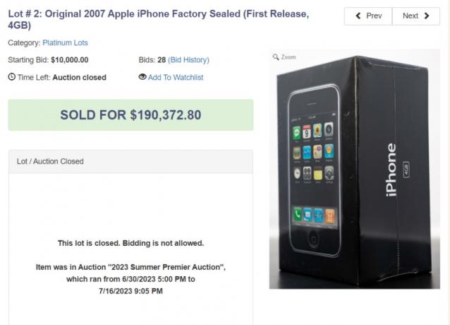 Aukčná cena tohto iPhone je viac ako 1 50 000 $ a je to šialené!