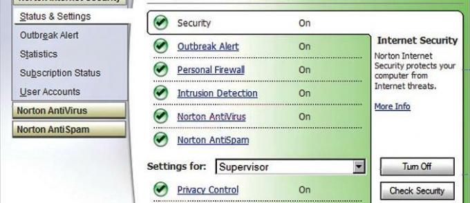 Test de Symantec Norton Internet Security 2005