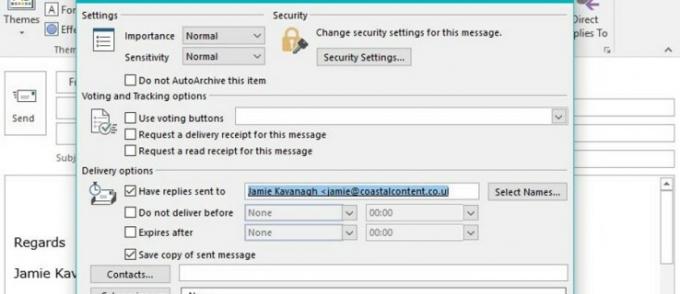 Hogyan lehet megváltoztatni az e-mail üzenetek válaszcímét az Outlook programban