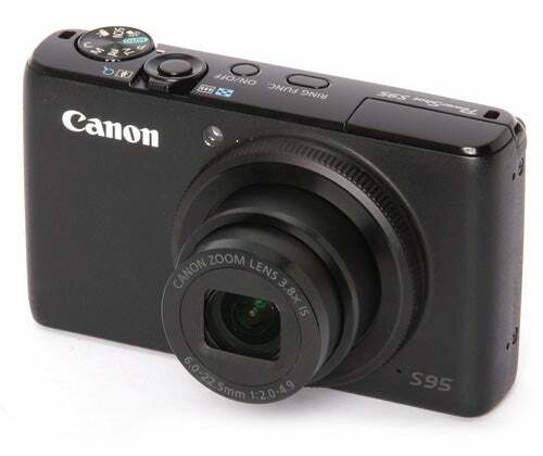 Canon PowerShot S95 передний угол