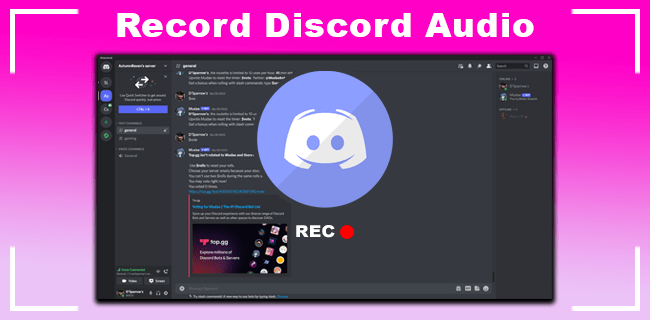 Cum să înregistrați audio Discord