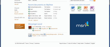 Office Web Apps: milyen típusú dokumentumok támogatottak