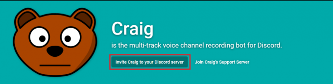 Pagina principală a lui Craig Bot