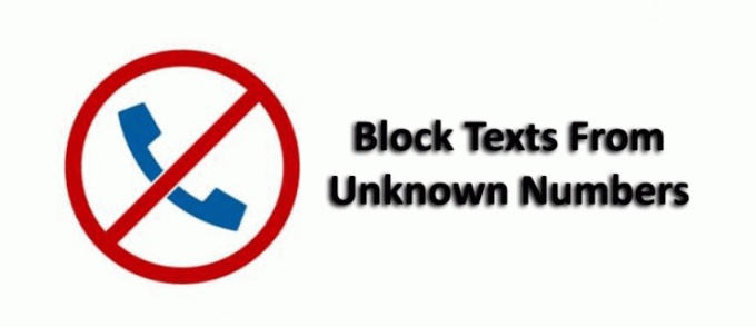 Как заблокировать тексты с неизвестных номеров